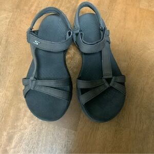 Skechers Black Outdoor Sandals with Adjustable Straps